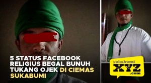 Kok Bisa Gaess? Ini 5 Status Facebook Religius Begal Bunuh Tukang Ojek di Ciemas Sukabumi